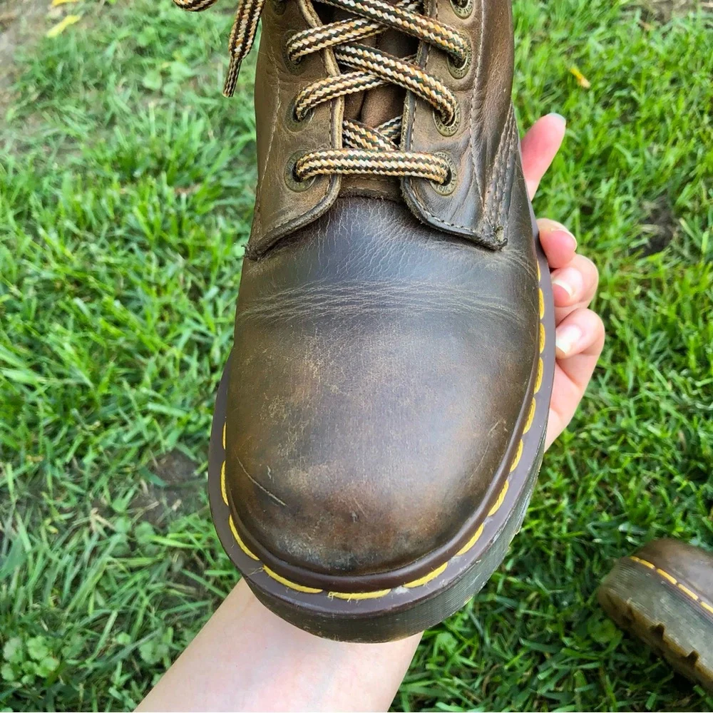 Rare Dr. Martens Brown Platform Boots - Picture 12 of 15